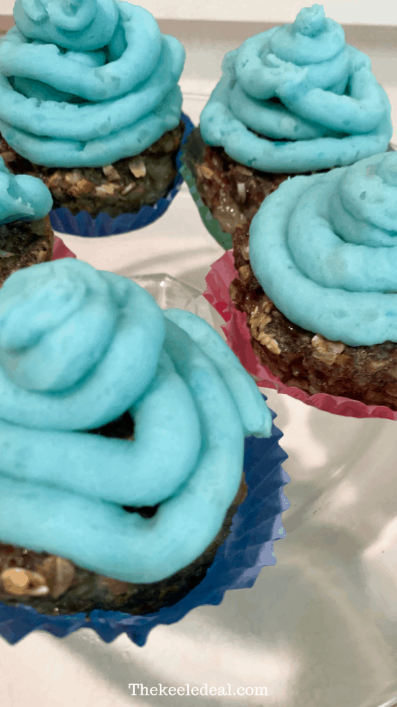 Frosted April Fools Cupcakes